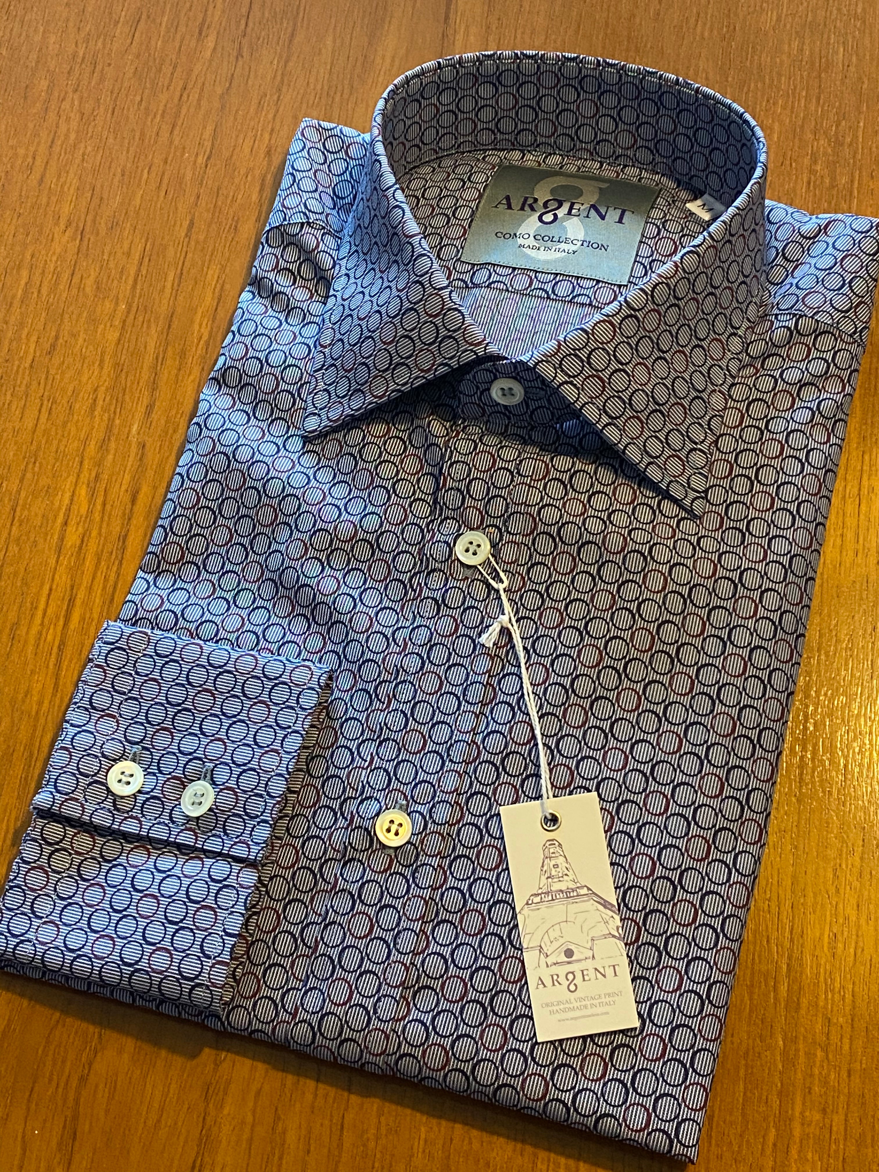 Hand made Italian Vintage Patterned Shirt